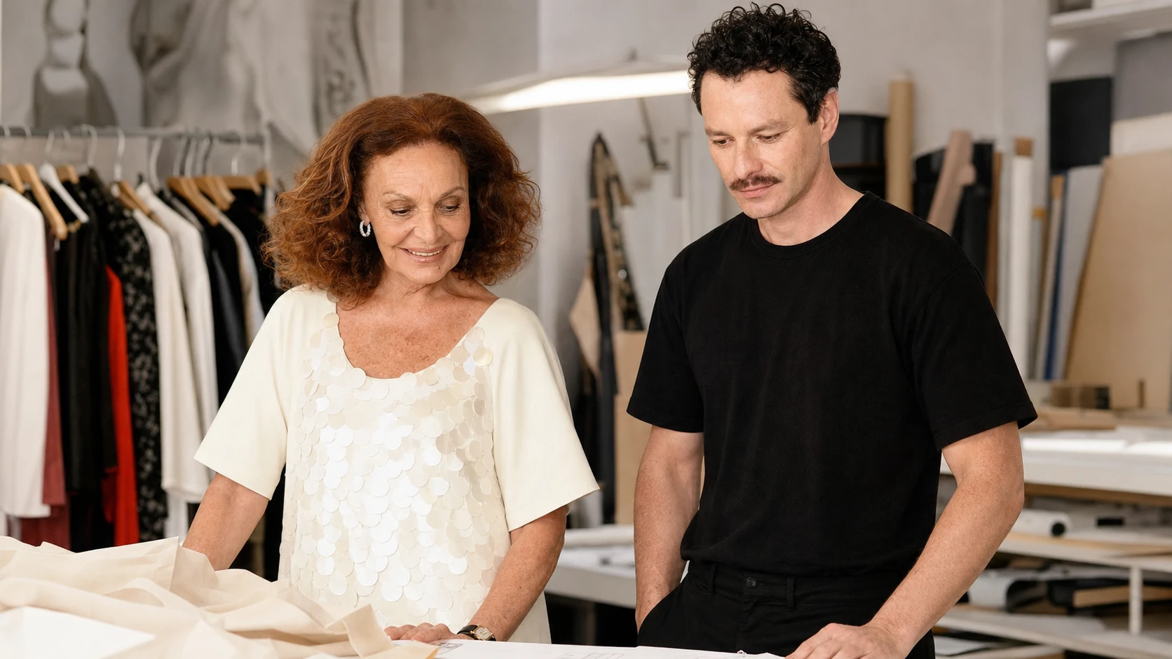 Diane von Furstenberg’s Recent Work - diane von furstenberg and doug mcmillon
